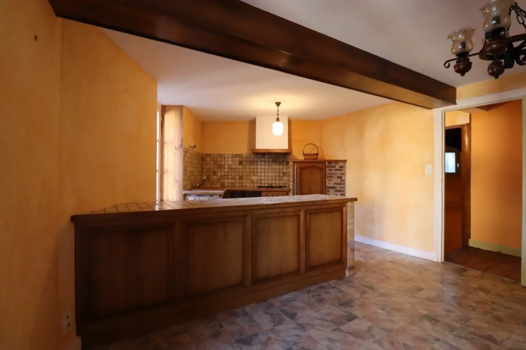 Kitchen - Historic House with Commercial Space in Magnac-Laval