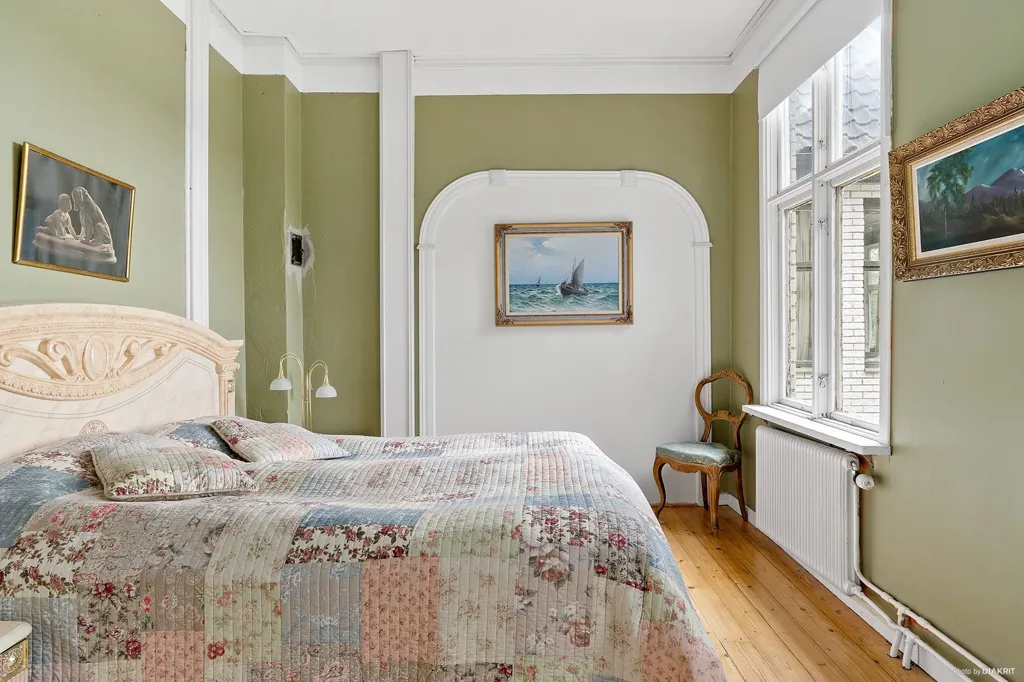 Bedrooms - Historic Manor with River View in Blekinge