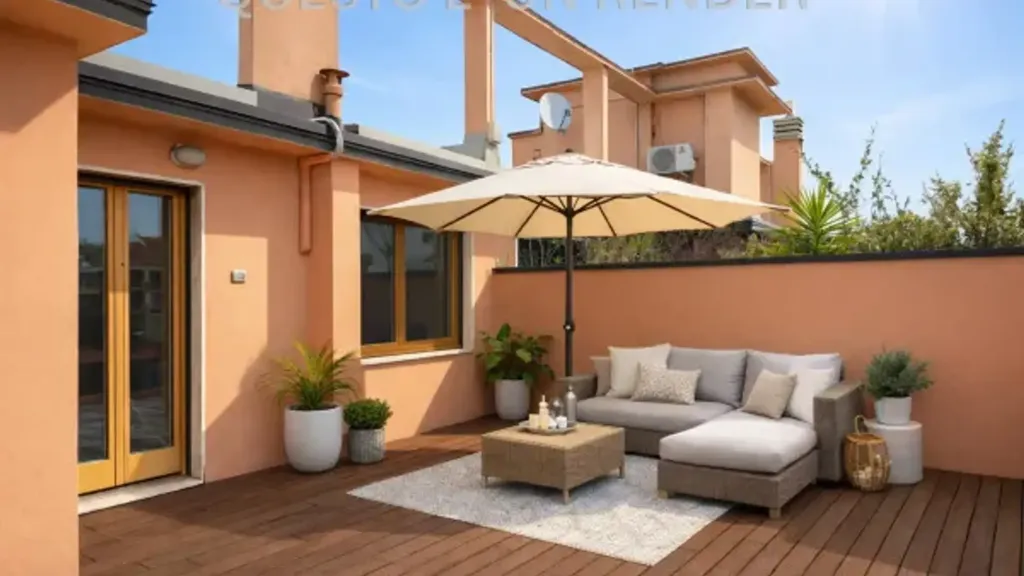 Terrasse - Penthouse with Large Terrace in Milan