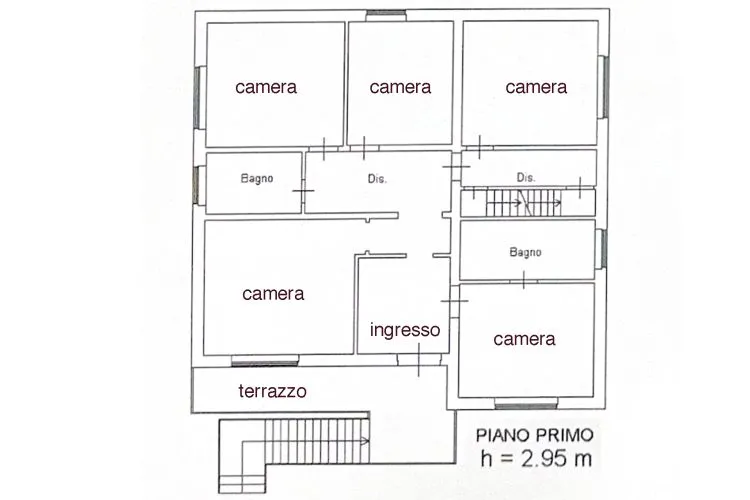 Plan - Rustic Villa with Solar Panels in Lucca