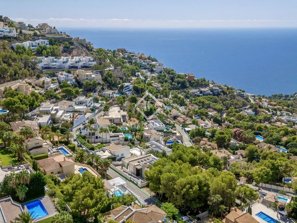 Vue aérienne - Luxury Villa with Sea View in Altea