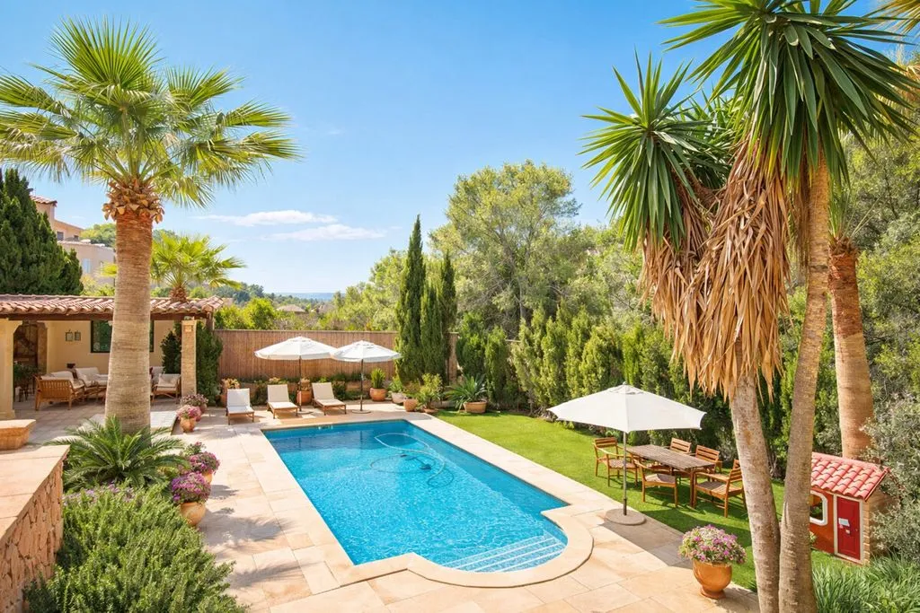 Piscine - Luxury Villa with Sea View in Bendinat