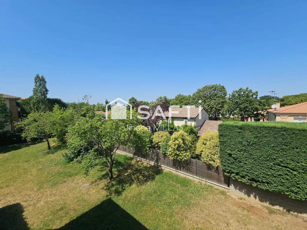 Jardin - Appartement 3 Pièces avec Garage à Blagnac