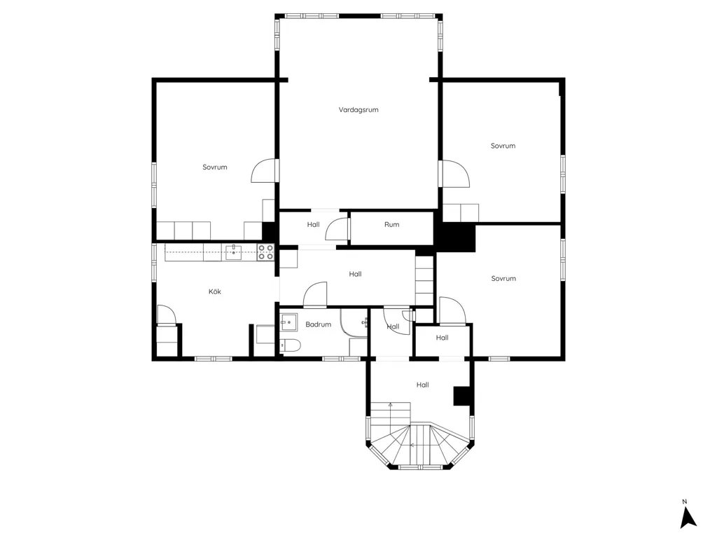 Plan - Converted Church with Atelier in Gnesta