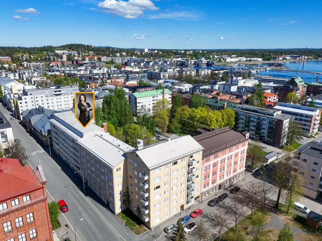 Aerial - 1-Bedroom Flat with Central Location in Kuopio