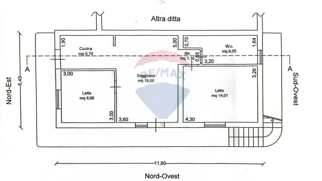 Plan - Villa with Sea View Terrace in Noto