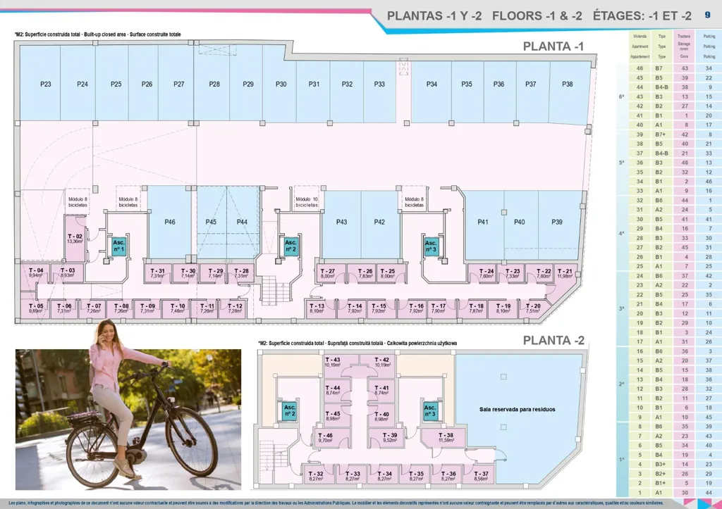 Floor Plan - Modern Flat with Gym and Spa in Castellón