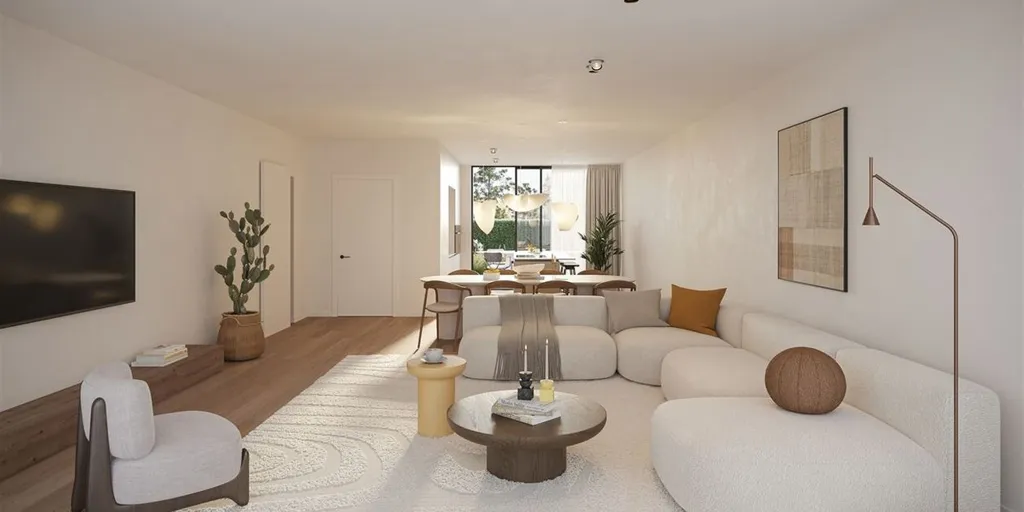 Séjour - Appartement de jardin avec terrasse à Olen