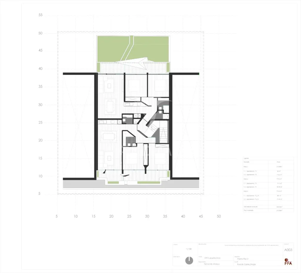 Plan - New T1 Apartment with Garage in Braga