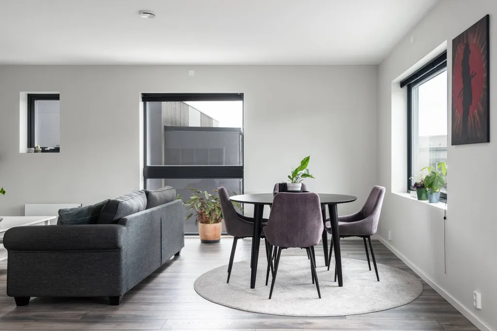 Séjour - Modern Flat with South Terrace in Hannestad