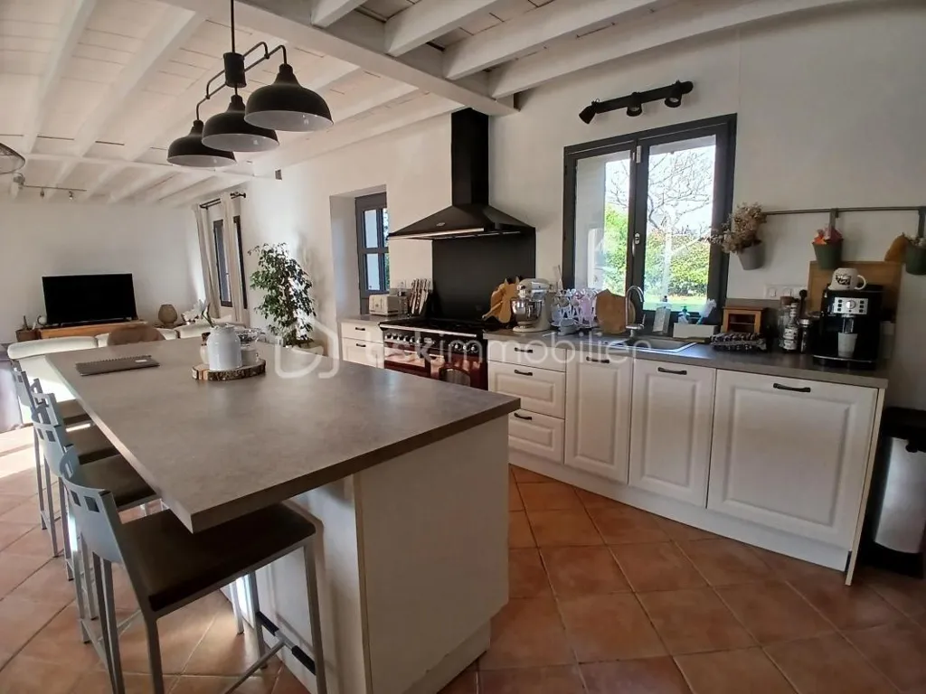 Cuisine - Longère Rénovée avec Jardin au Cœur du Village