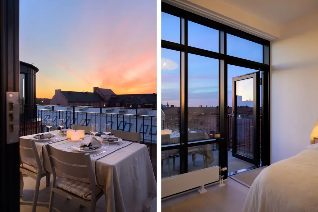 Balcon - Penthouse with Skyline View in Malmö