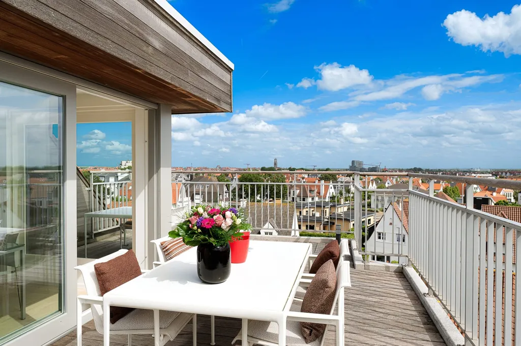 Terrasse - Penthouse Ensoleillé avec Terrasses à Knokke