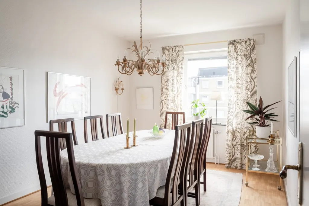 Sala da pranzo - Three-Room Apartment with Glass Balcony in Malmö