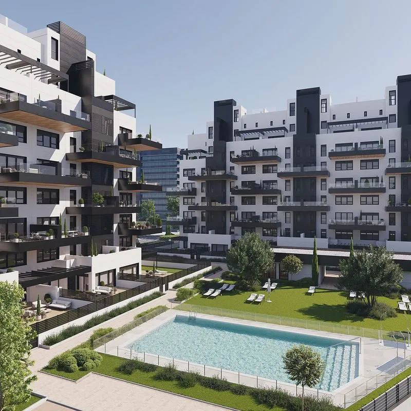 Bassein - New Flat with Pool in Madrid