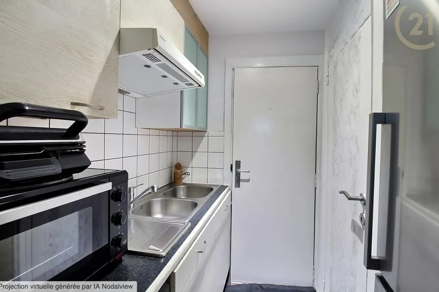 Köök - Studio in Anderlecht with Convenient Station Access