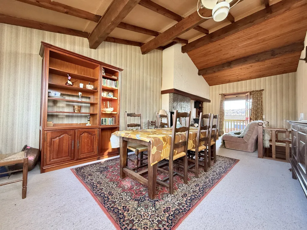 Dining Room - Four-Face House with Mountain View in Rodès