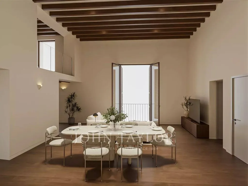 Söögituba - Heritage Duplex with City View in Palma de Mallorca