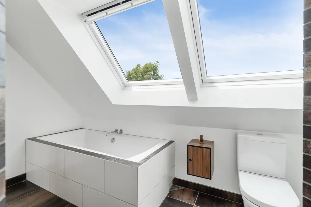Salles de bain - Villa with Terrace in Snave, Haarby