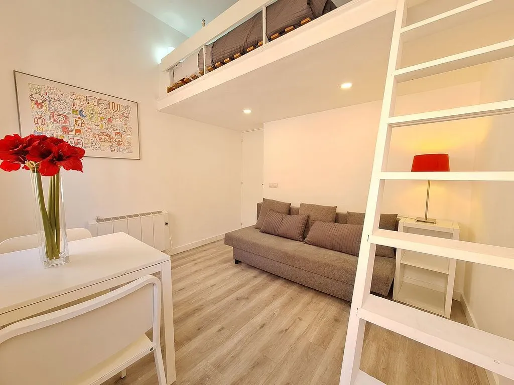 Séjour - Reformed Loft with Balcony in Ciudad Lineal