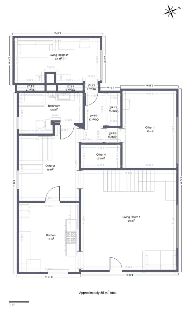 Planimetria - Spacious Family House with Workshop in Maribor