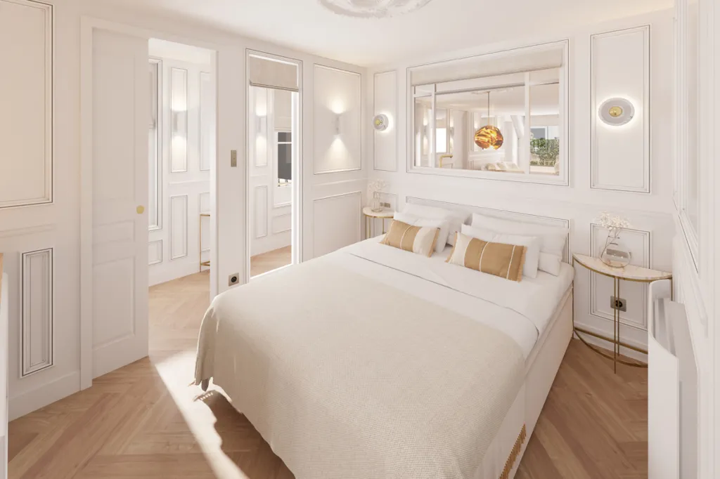 Chambres - Appartement 4 Pièces avec Balcon sur Seine à Paris 6ème