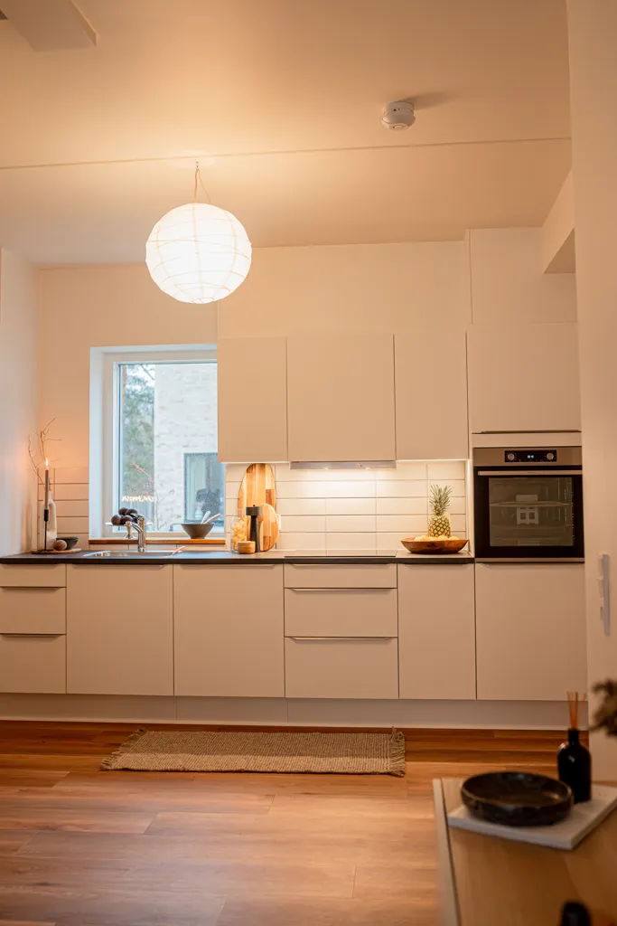 Köök - Apartment with Sea View in Solbjerg