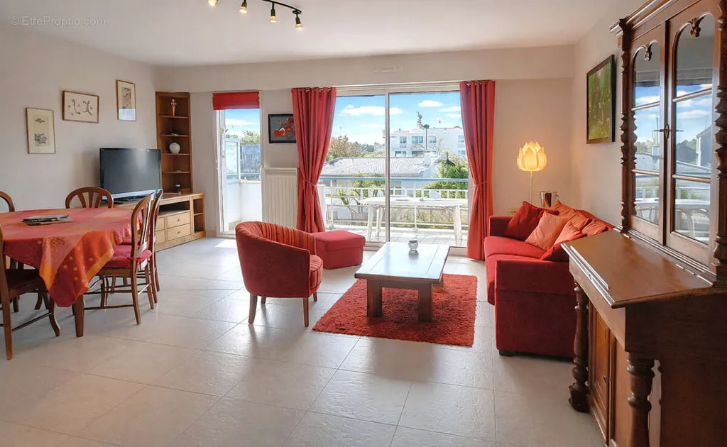 Séjour - Appartement avec Terrasse Vue Mer à Pornichet