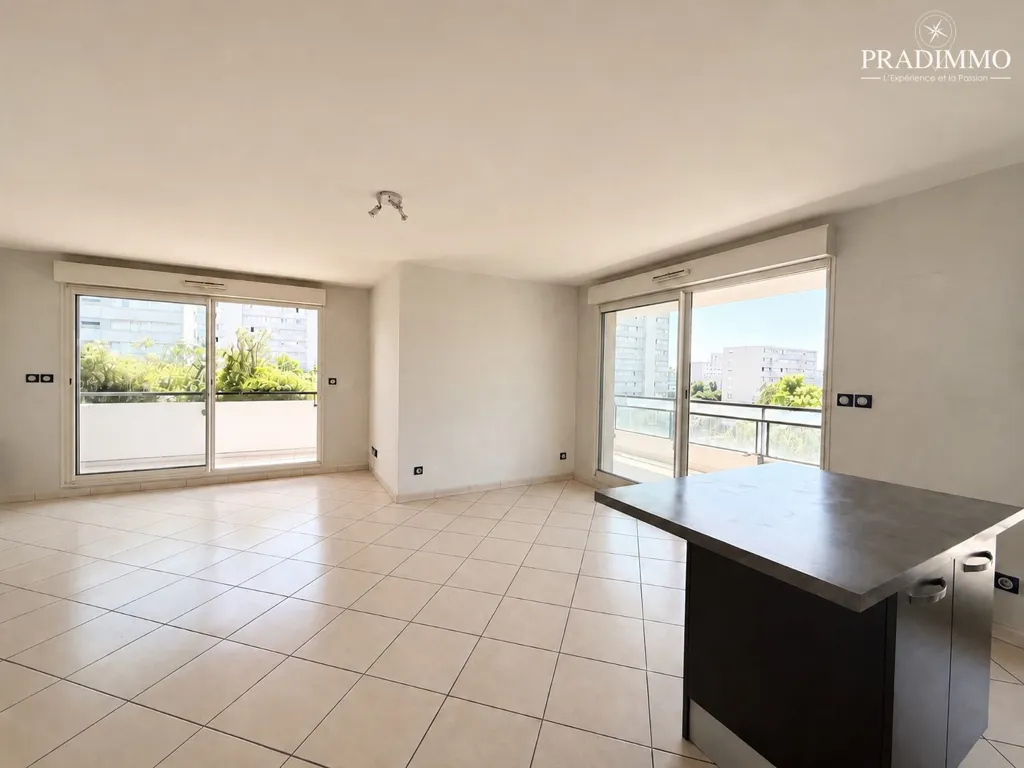 Séjour - Appartement avec Terrasse Sud-Ouest au 9ème Marseille