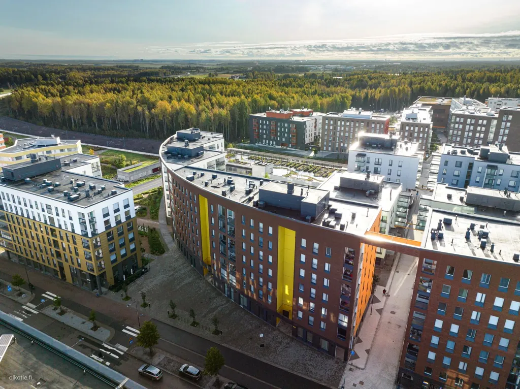 Vue aérienne - Modern Apartment with Balcony in Kivistö, Vantaa