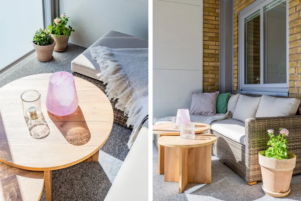 Balcon - Bright Two-Bedroom with Balcony in Kalmar