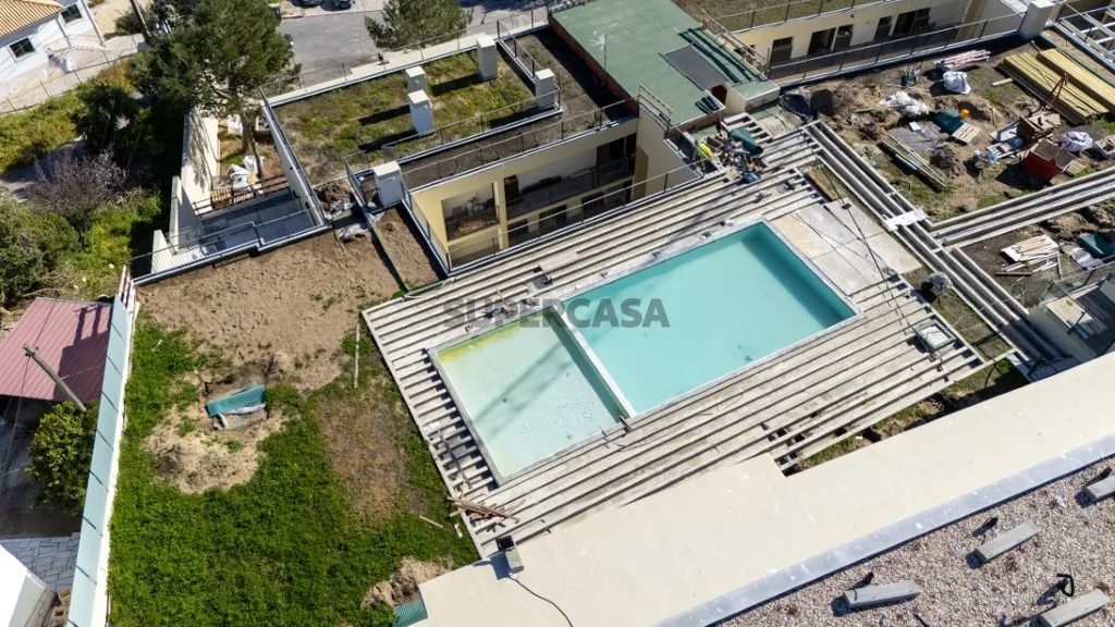 Vue aérienne - Duplex Flat with Sea View in Sesimbra