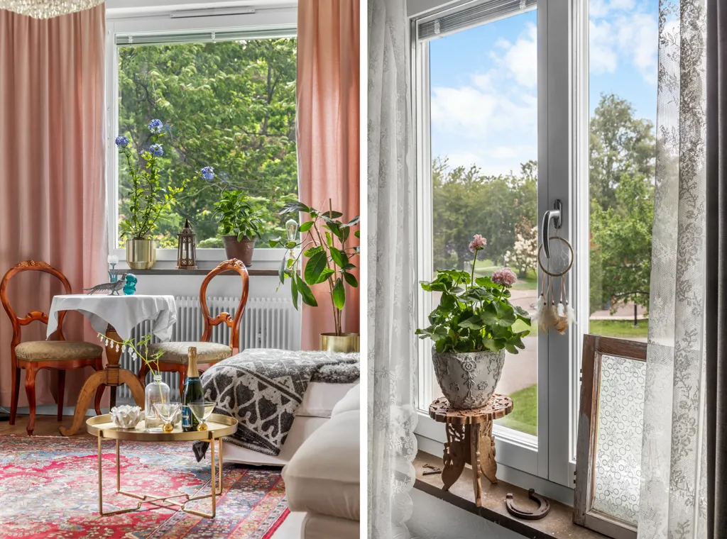 Living Room - Apartment with Balcony on Skälbyvägen