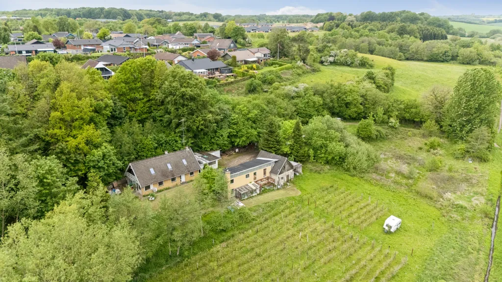 Vue aérienne - Villa with Vineyards in Nørre Bjert
