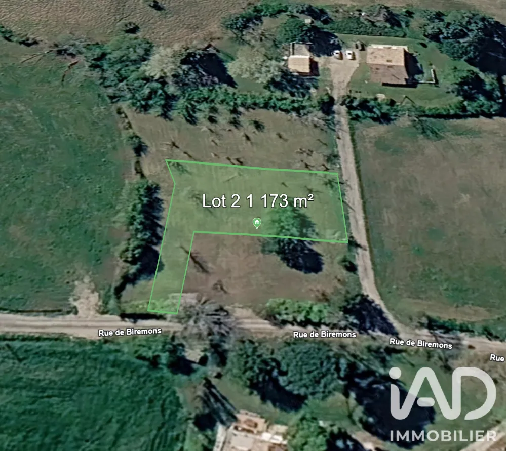 Vista aerea - Private Plot with Direct Access in Casteljaloux