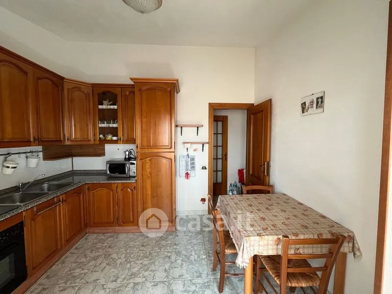 Köök - Panoramic Apartment with Terrace in Posada