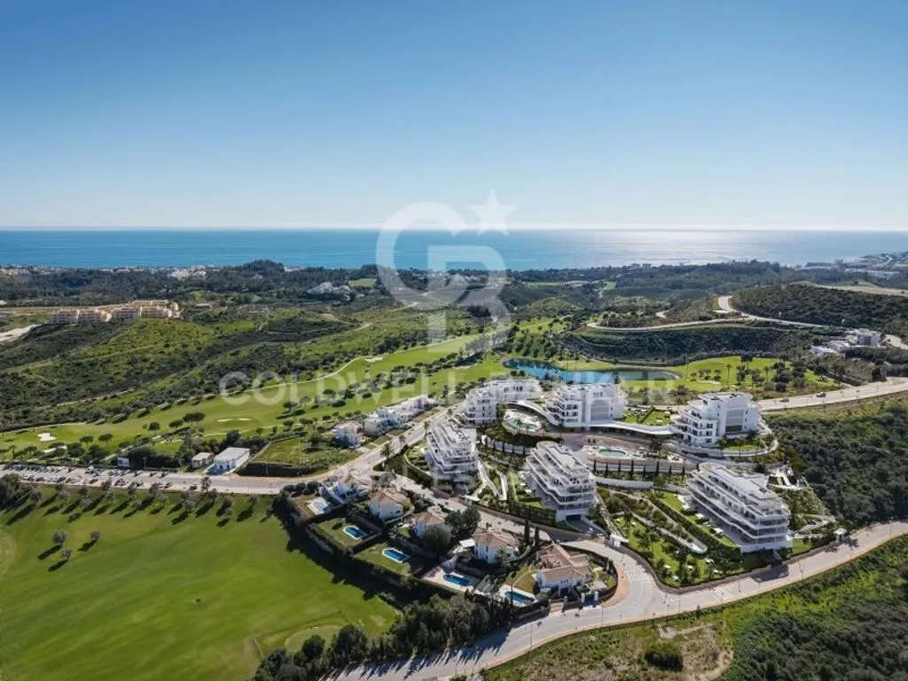 Aerial - Luxury Apartment with Panoramic Views in Mijas