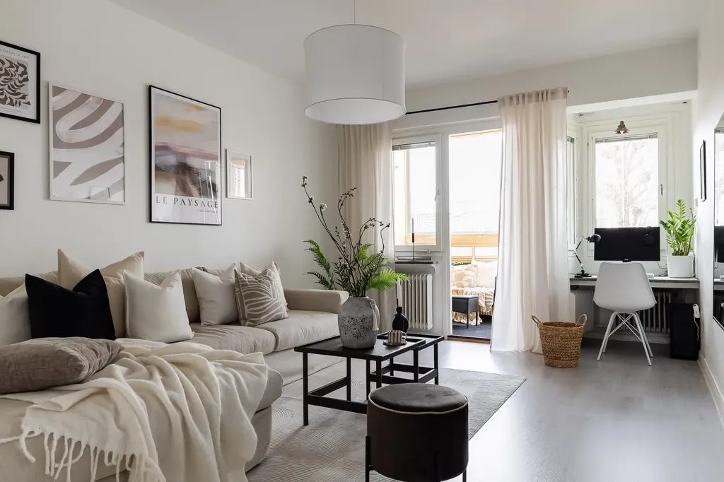 Séjour - Two-Bedroom Flat with Balcony in Örebro