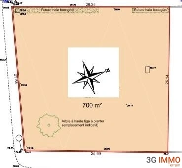 Planimetria - Viabilised Constructible Land in Talmont-Saint-Hilaire