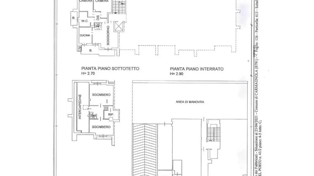 Plan - Spacious Apartment with Balcony in Carmagnola