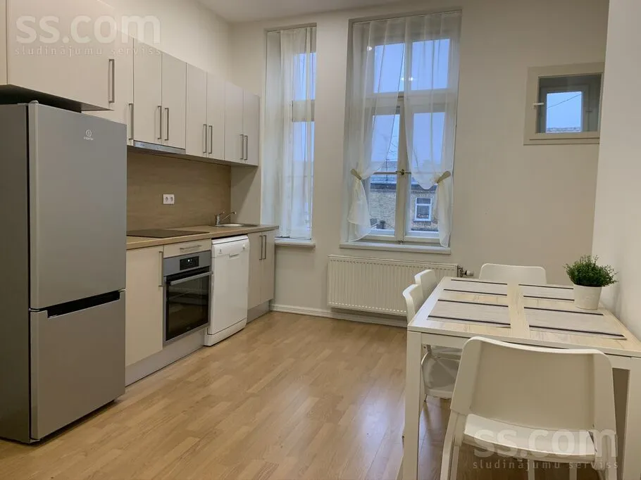 Cuisine - Furnished Apartment with High Ceilings in Riga Centre
