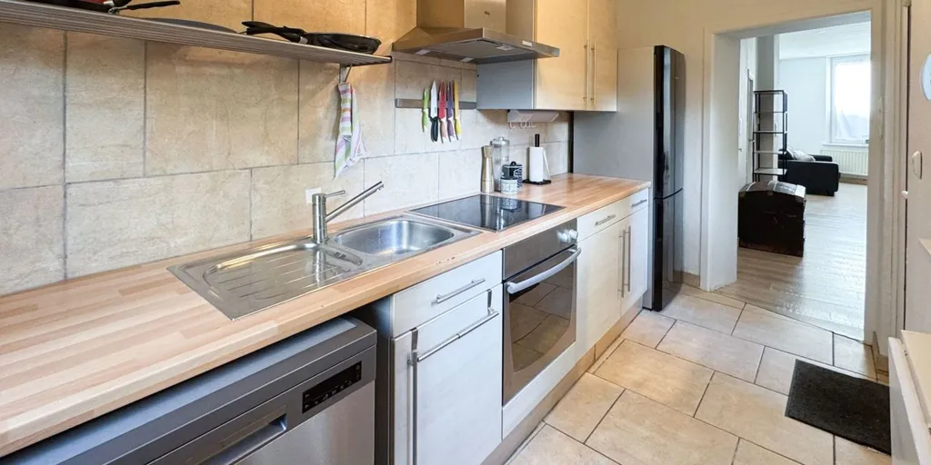 Cuisine - Appartement avec Jardin dans le Centre de Liège
