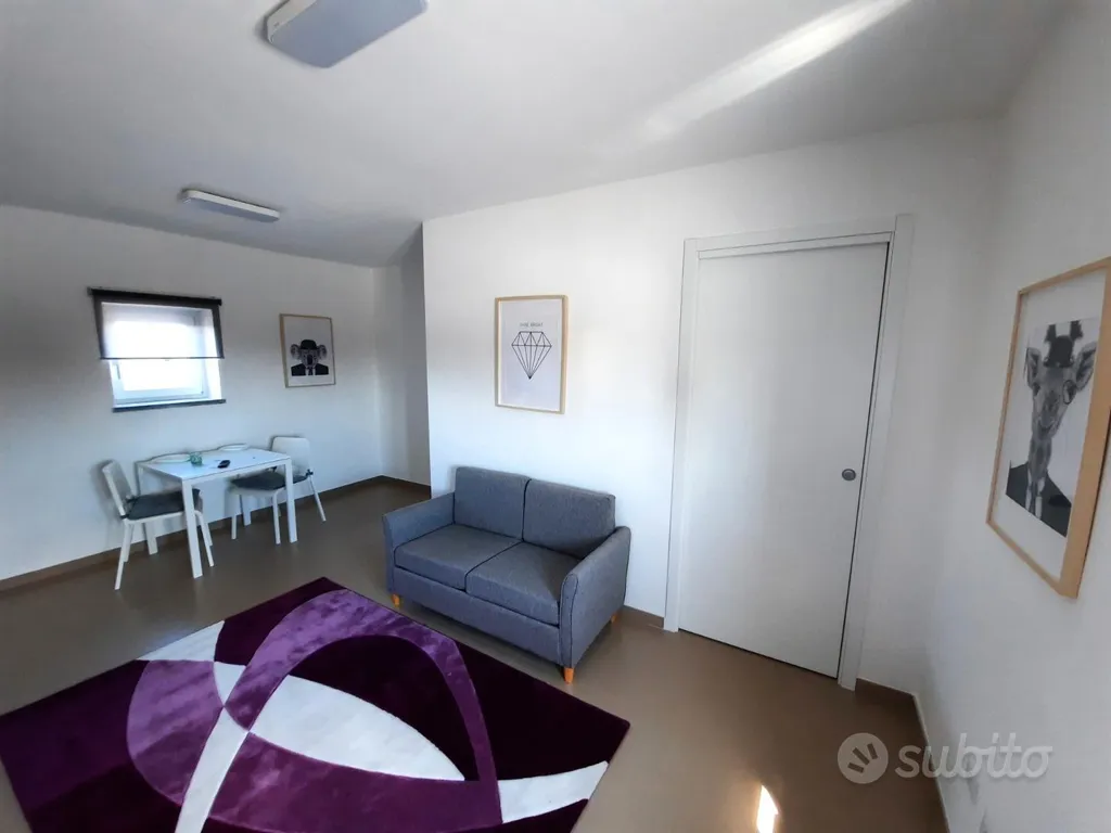 Séjour - Rear Attic Apartment with Balcony in Viterbo Cappuccini