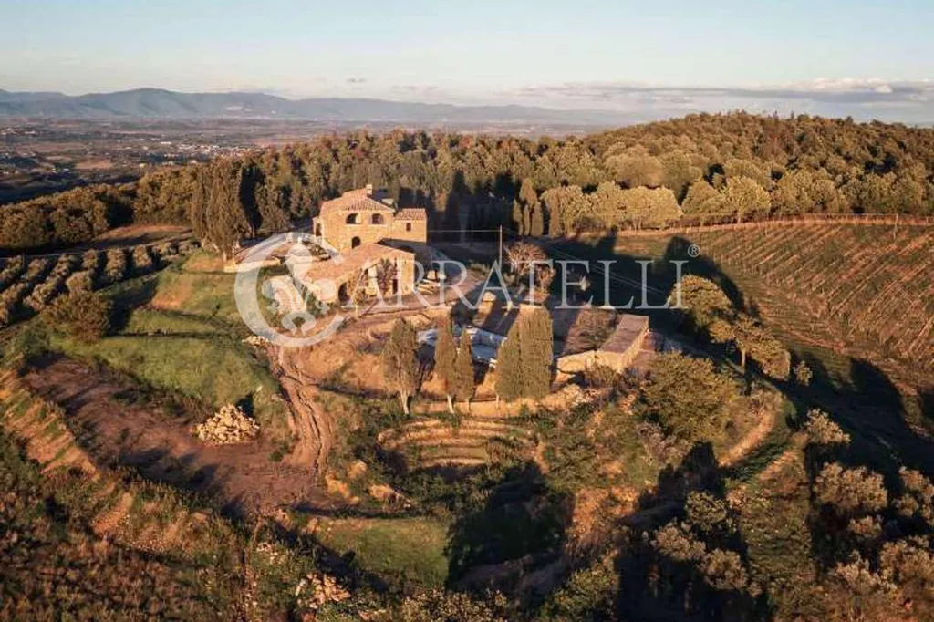 Vue aérienne - Luxury Farmhouse with Infinity Pool in Torrita di Siena
