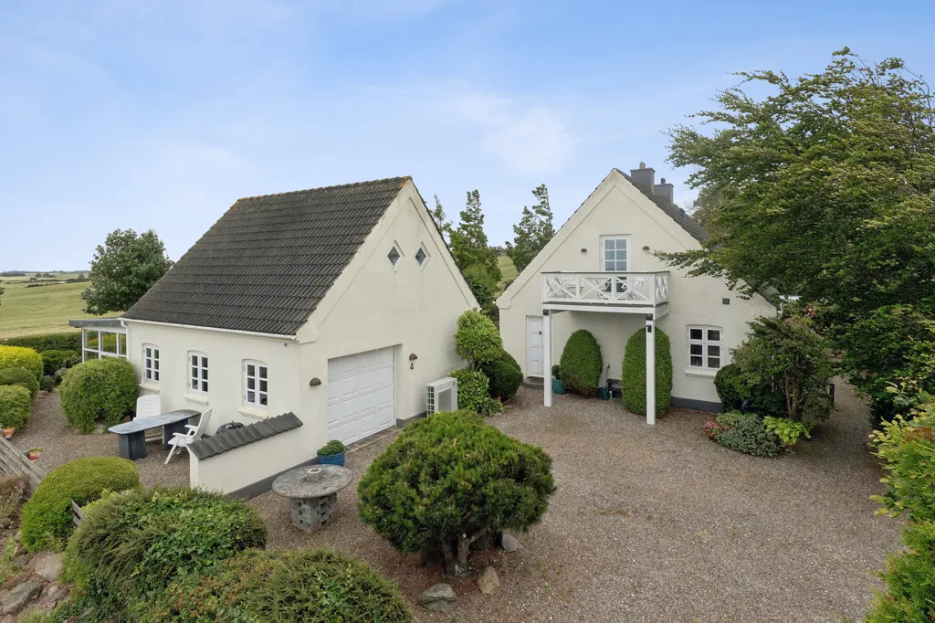 Aerial - 1912 Villa with Water View in Kalundborg