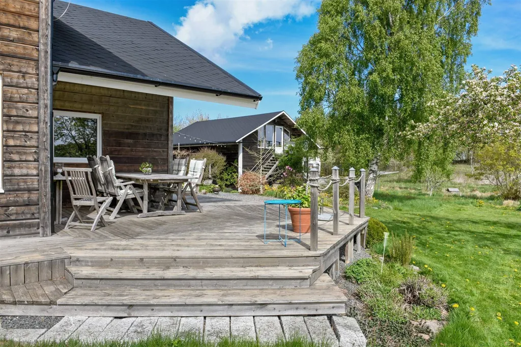 Terrasse - Villa with Garden and Views in Strö