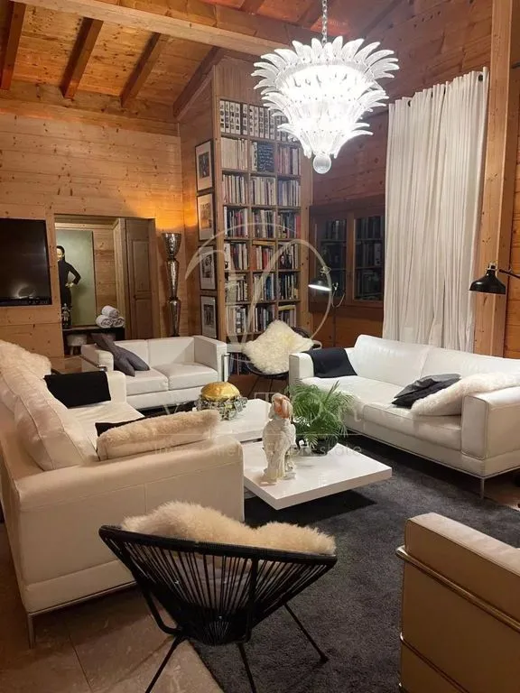 Séjour - Chalet de luxe avec vue montagne à Megève