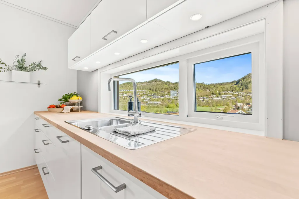 Cucina - Modern Apartment with Terrace in Lyngdal