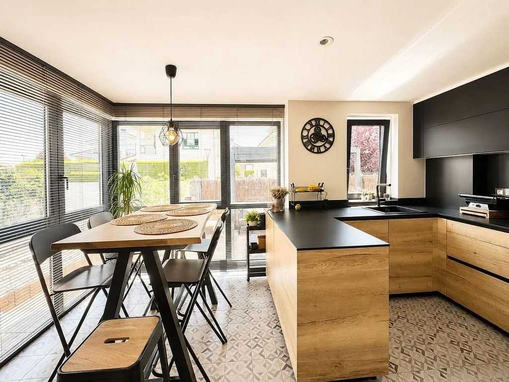 Kitchen - Chalet with Terrace in Oleiros