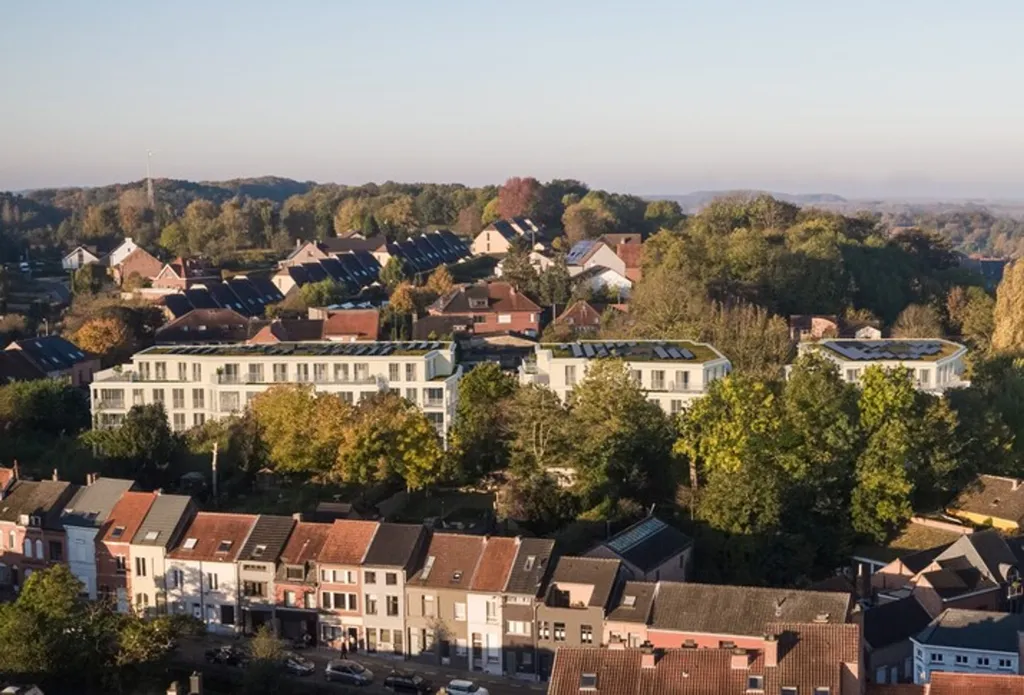 Vue aérienne - Appartement Neuf avec Terrasse à Aarschot